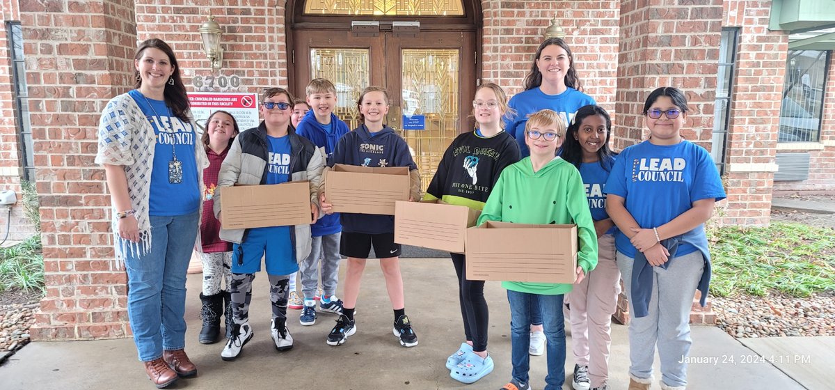 Spreading joy through art! 🌟 The <a href="/CLP_Elementary/">CullinsElementary</a> student-led Lead Council donated art supplies to a local nursing home after a successful school fundraiser. Thanks to the generosity of our Cullins Cowboys for giving back to the community.