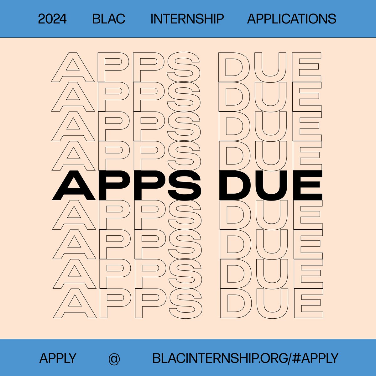 📣APPLICATIONS DUE TODAY📣 You still have time. No portfolio or resume needed. Just a 2-ish minute video showing or telling us what makes you a creative thinker and problem solver. Apply by 11:59 pm (your time) on Feb 16 at blacinternship.org/#apply.