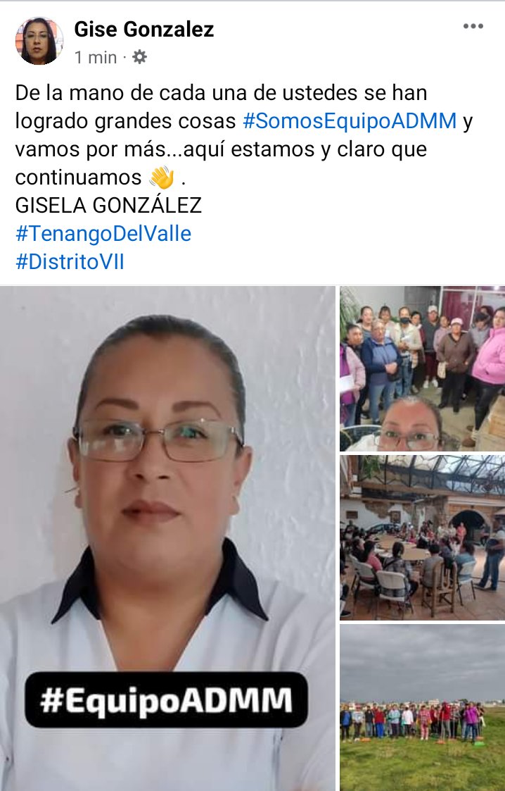 Es un placer coincidir en este camino con gente tan maravillosa, logrando una unión que nos representa y tú sabes quiénes #SomosEquipoADMM 
#TenangoDelValle
#DistritoVII