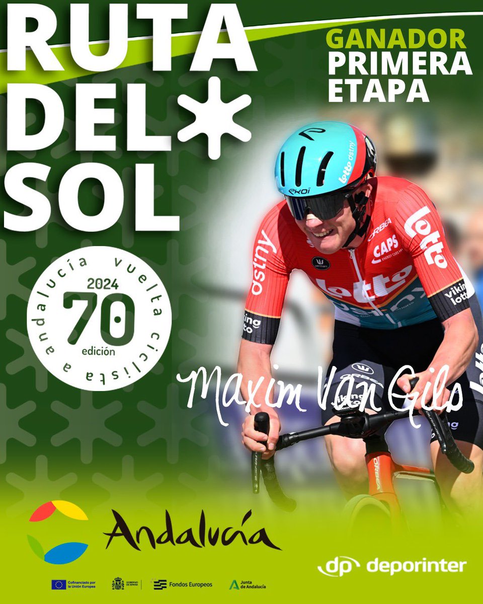 🏆 Maxim Van Gils vence en la contrarreloj de Alcaudete de esta Vuelta Ciclista a Andalucía Ruta del Sol #70RdS #UCIProSeries #AIOCC