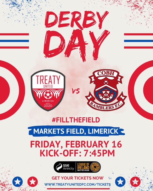 ⚽️SPORTS⚽️

Limerick Voice reporters will be attending tonights Derby Day match between Treaty United and Cobh Ramblers F.C.

Lookout for the match report on limerickvoice.com

Use #fillthefield to see more about the match.

#LimerickVoice #Limerick #LimerickCity
