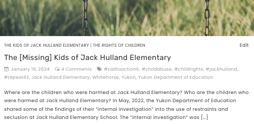 The first 10 installments of "The Kids of Jack Hulland Elementary" can be found here: blog.donnamillerfry.com

#repeal43 <a href="/MPJulian/">Peter Julian 🇨🇦</a> <a href="/StanKutcher/">Senator Stan Kutcher</a> <a href="/Niigaanwewidam/">Niigaan Sinclair</a> #calltoaction6 <a href="/drbrendanhanley/">Brendan Hanley, MP</a> <a href="/RanjPillai1/">Ranj Pillai</a>