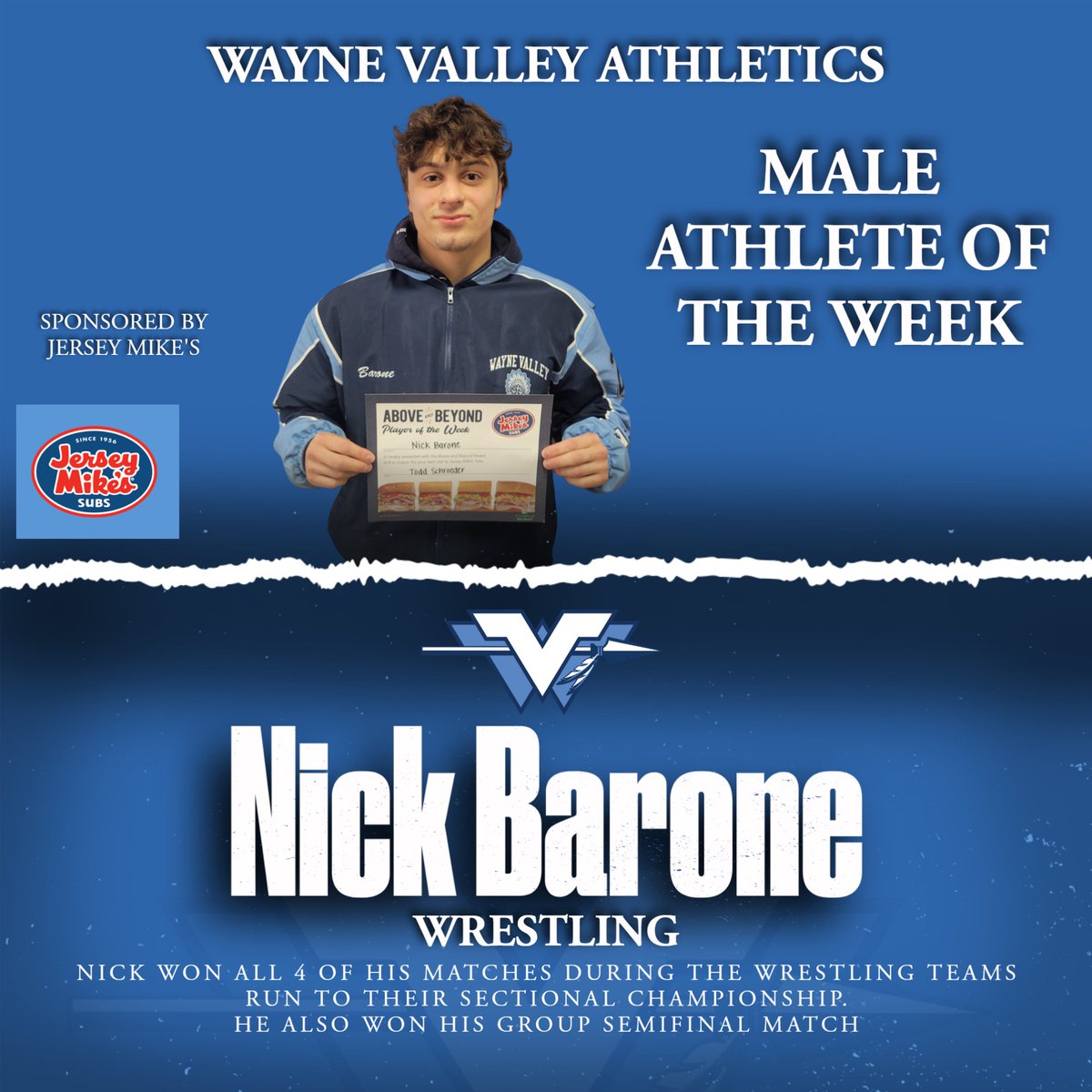 Wayne Valley Athletics tweet media