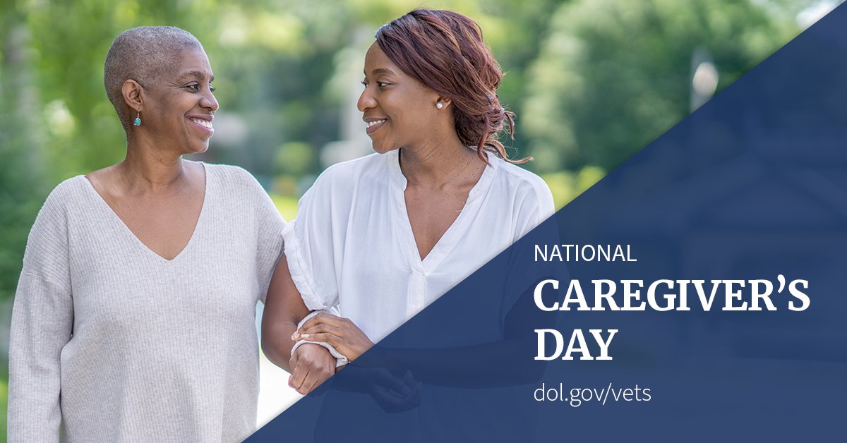 VETS_DOL's tweet image. It’s #NationalCaregiversDay!  

We celebrate the strength of our wounded, ill and injured #ServiceMembers and those who care for them. 
 
Did you know that caregivers can attend TEAMS workshops as well? 
Check out our workshops today: dol.gov/agencies/vets/…