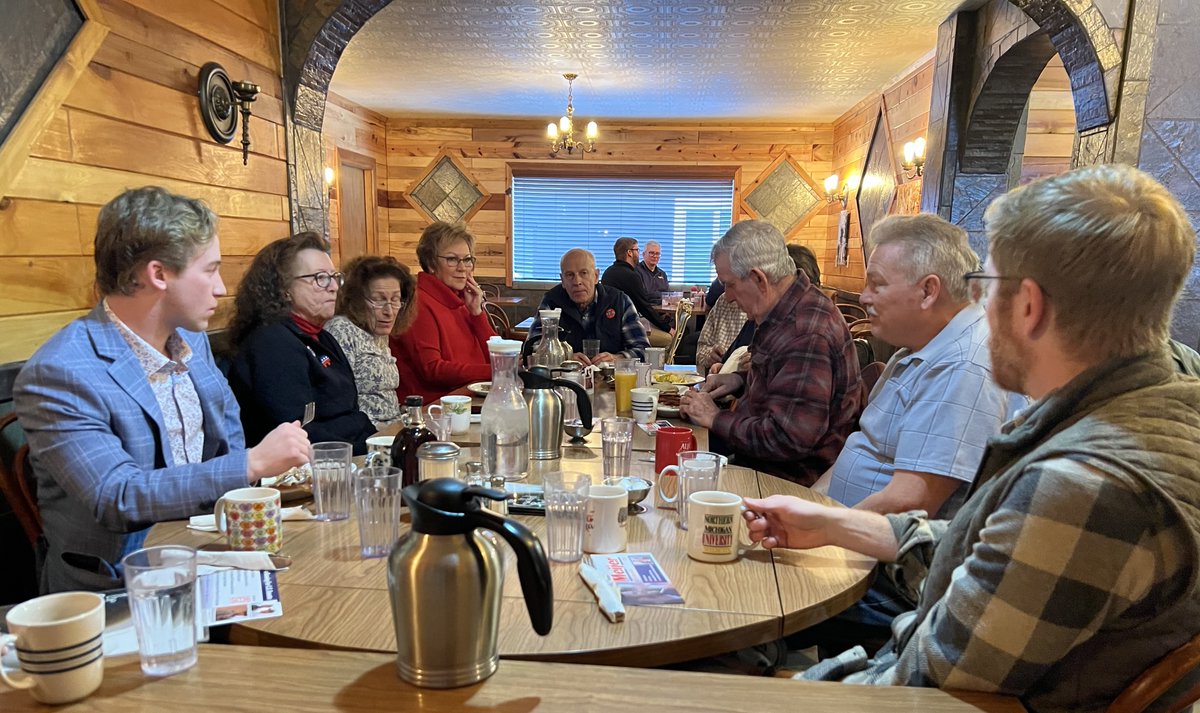 So good to talk to the great people of Marquette, Michigan. I deeply value learning from them, hearing their concerns and getting to know them. Thank you for such valuable conversations, Marquette citizens!