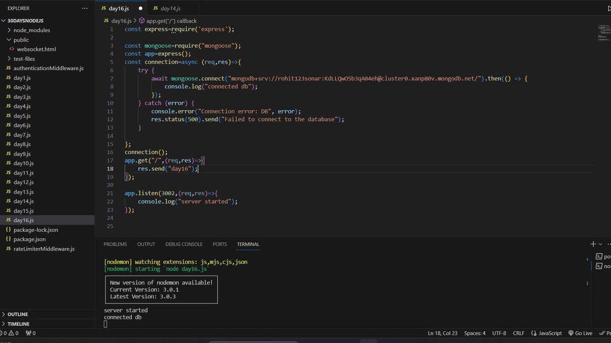 pandey_3312's tweet photo. Hey There!👋
I am excited to share that I have successfully completed #Day16 of the #30Days of Node.js, hosted by
@Scaler_official
📷Scaler discord community link: https://t.co/X1WLmxV1LL #30DaysOfNodejs #ScalerDiscord #ScalerTopics https://t.co/7jzCaLtCo5