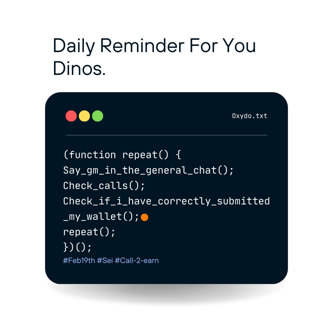 Just a little reminder.
