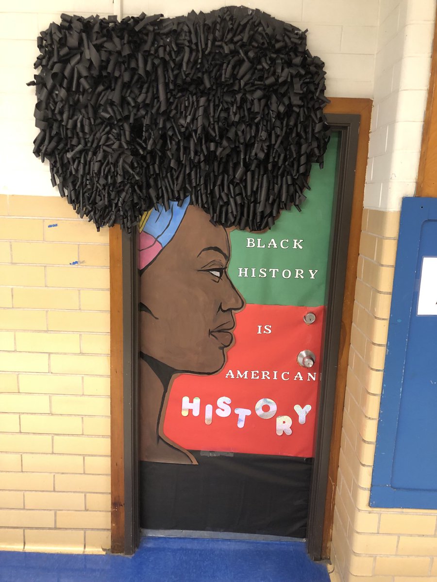 MAC Backs Black: One sample of how serious our faculty and staff are taking this BHM Door Contest! We love ❤️ it!!!