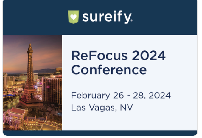 Sureify's tweet photo. If you’re going to ReFocus, be sure to touch base with John Pattison and @BryanPadgette. In a digital world, it’s important to stay updated, and we have lots of exciting new ways to empower life insurers like never before. See you in Vegas! #Sureify #ReFocus #conferenceseason https://t.co/wHwcj9iIPr