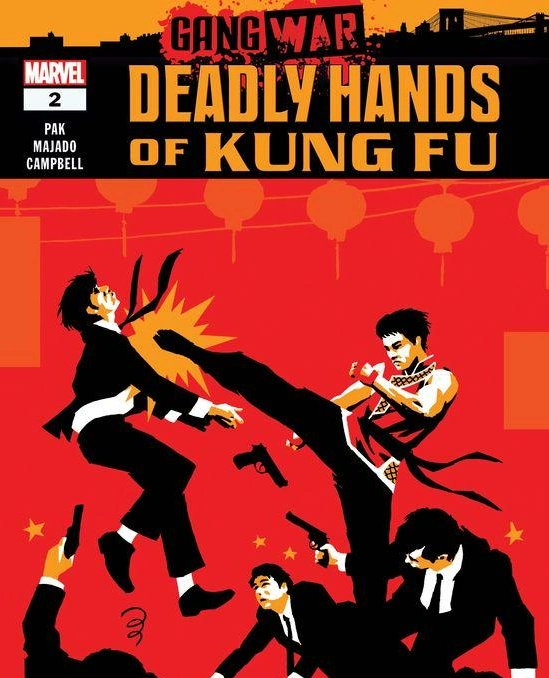 caiomajado's tweet photo. First page of "Deadly Hands of Kung Fu - Gang War #2"
Script: @gregpak
Cover: @davaja
#marvel #comics #inking #shangchi #deadlyhandsofkungfu #gangwar https://t.co/lJUi6oeOAB