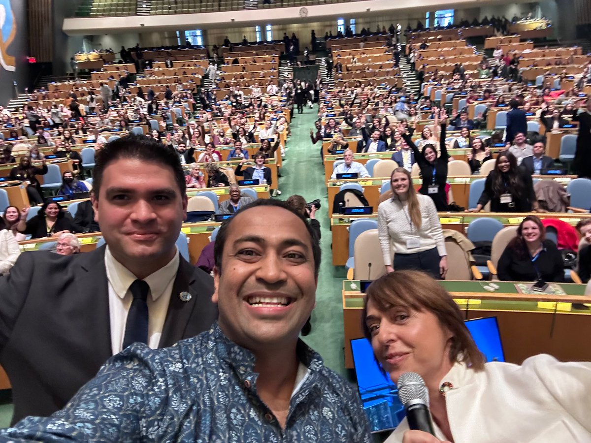 An honor to host over 1,000 grassroots change makers and global activists in the General Assembly Hall at the @UN headquarters for our @UNAUSA Global Engagement Summit #USAforUN 🇺🇳 #GES2024 🇺🇸 #langchat