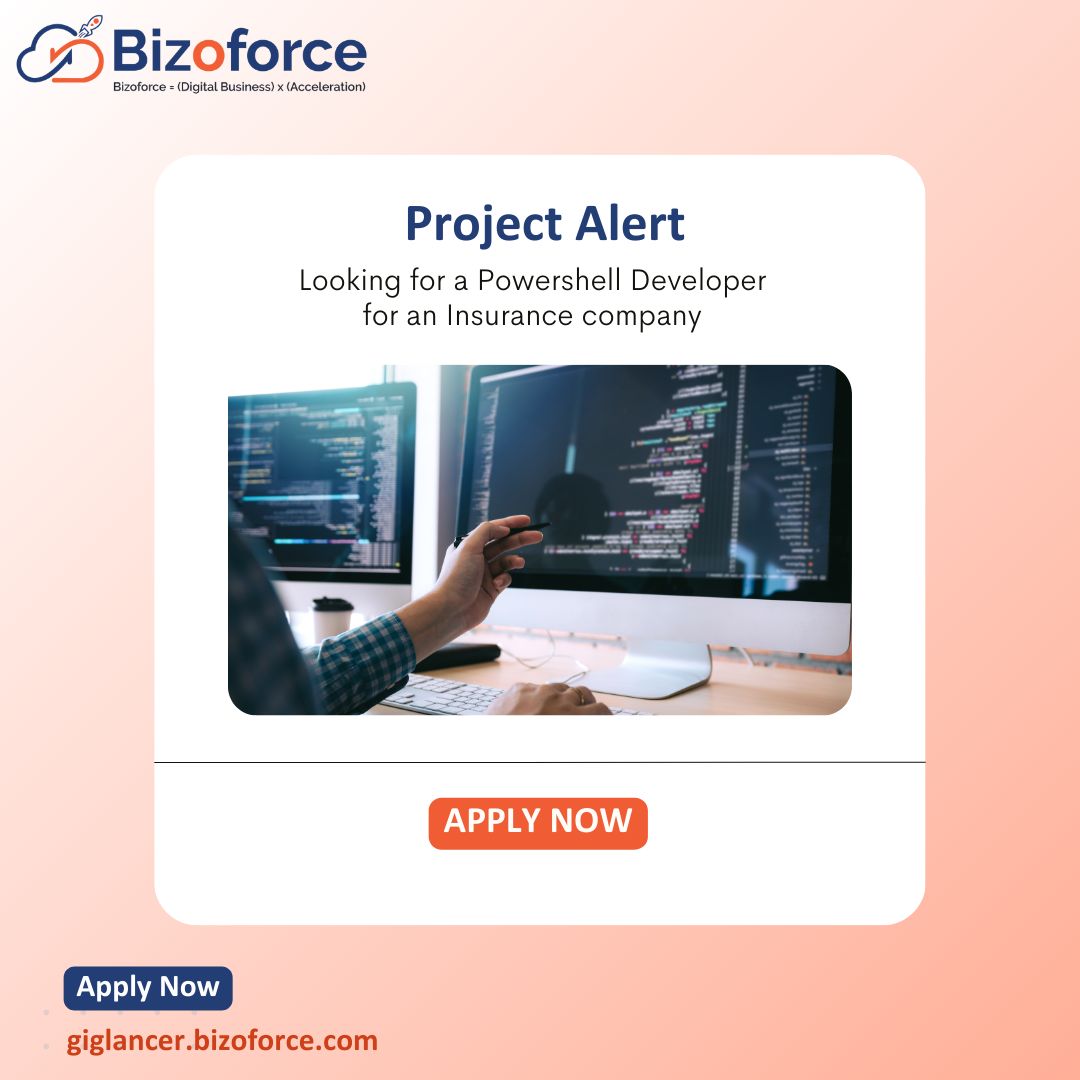 Bizoforceinc's tweet image. 💻 Calling all Powershell Developers! Ready for your next challenge? A top Insurance company in USA/Canada is seeking talent like you. Apply today! #PowershellDeveloper #InsuranceTech #TechJobs

Apply Now - buff.ly/42FmknF