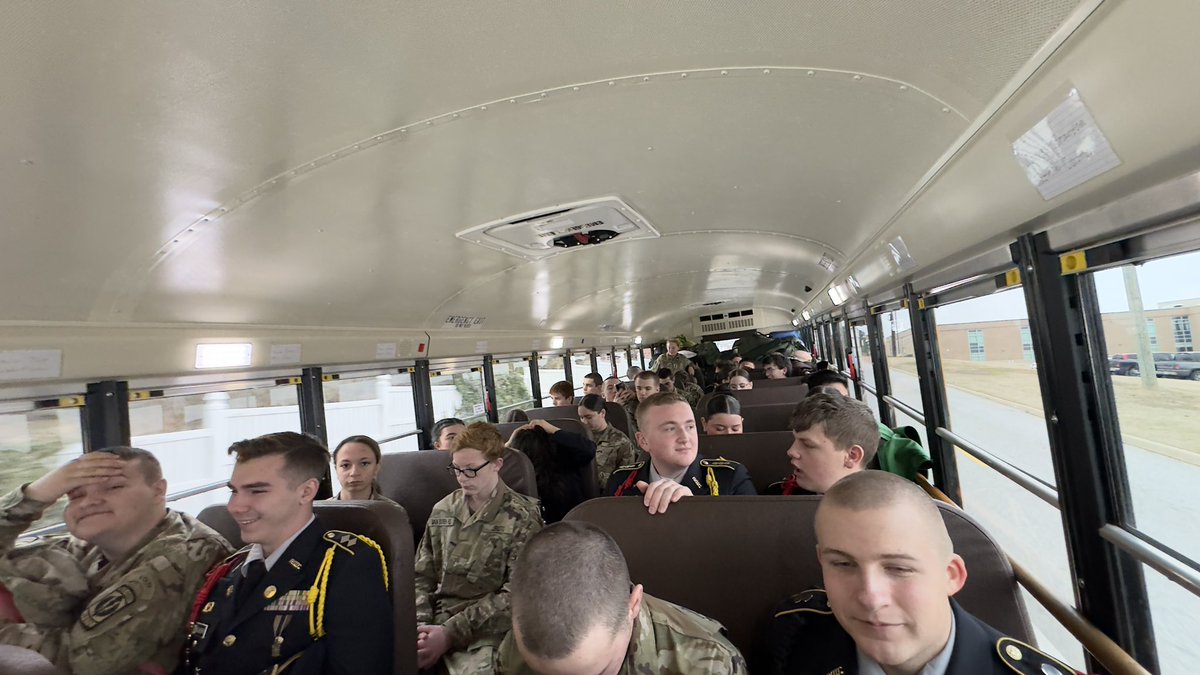 HOOAH! We are on our way to Fort Chaffee for 2 days of Drill, Color Guard, and Raider competitions. Good luck, Cadets! You’ve got this! 

#OneTeamOneFight #PointerBattalion #PointerNation #VBHSJROTC