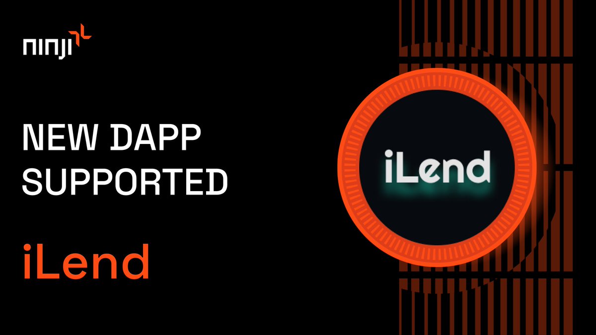 ninjiwallet's tweet photo. Ninji Wallet has been integrated to @iLendorg - The First Native Money Markets Protocol on Injective

With all the support from Ninjas, iLend successfully went live in public👏

Lend or borrow your assets at 👉 https://t.co/bVbCjDtUAv https://t.co/74pIqkLvDc