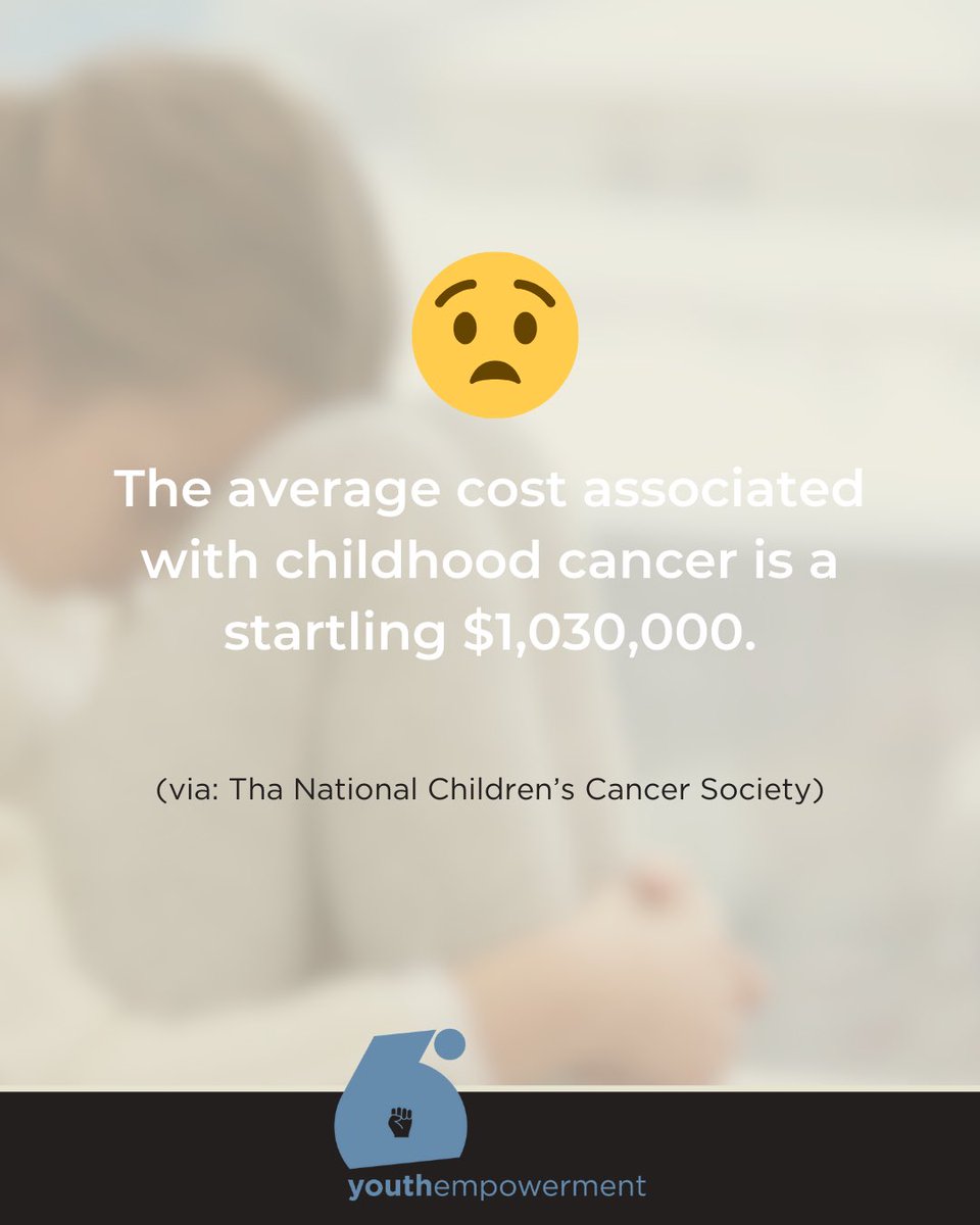 A study in 2014 found that the average cost associated with childhood cancer is a startling $833,000 - today that would be $1,030,000. Learn more about ways to help at @tcjayfund and @TackleKidsCancr #pediatriccancer