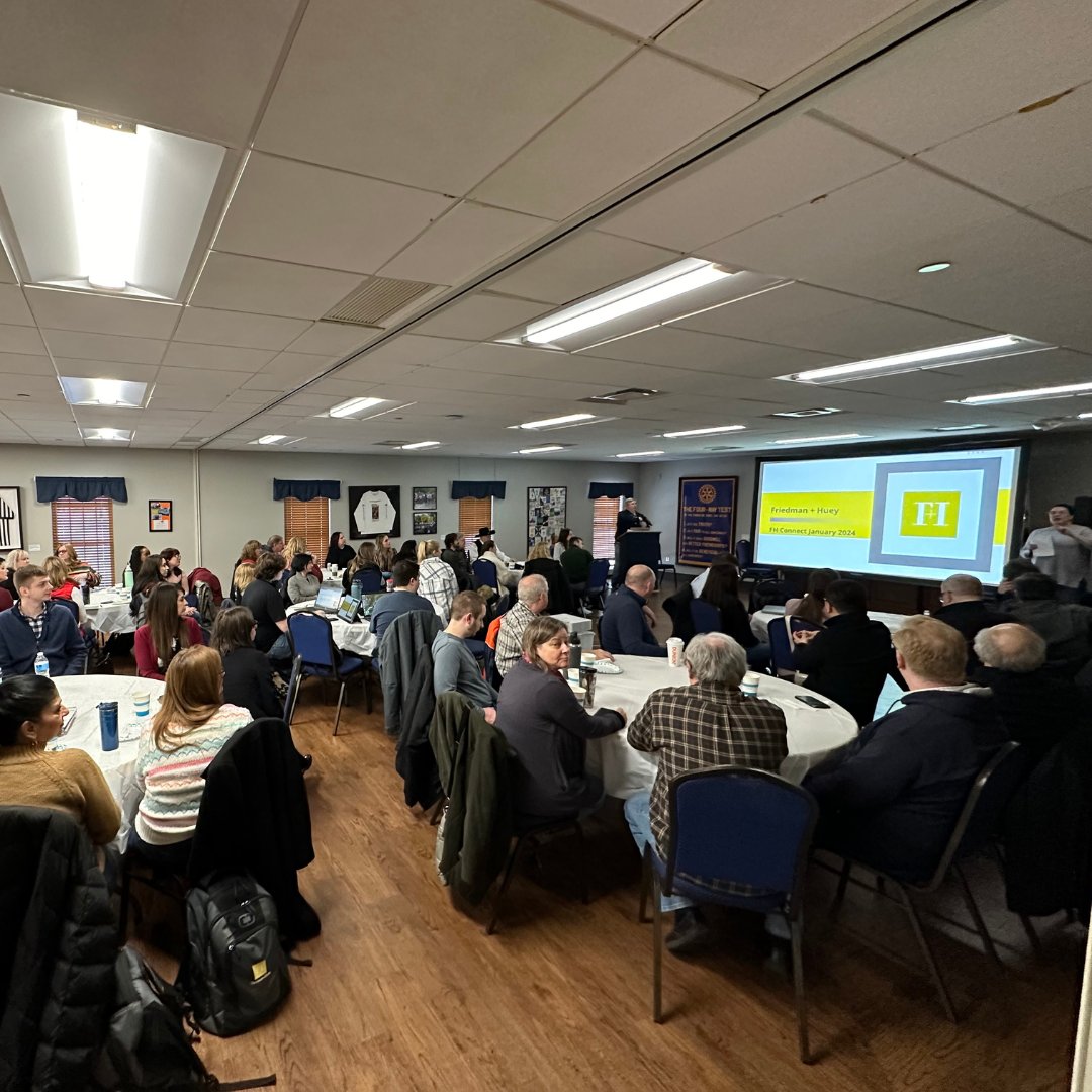 fhassoc's tweet photo. Our Friedman + Huey team gathered for our annual #FHConnect event to reflect on our accomplishments, bond as a team, and strategize for the future. We can't wait to see what this year has in store for us! #teambonding #firmstrategy https://t.co/XAtG76w28d