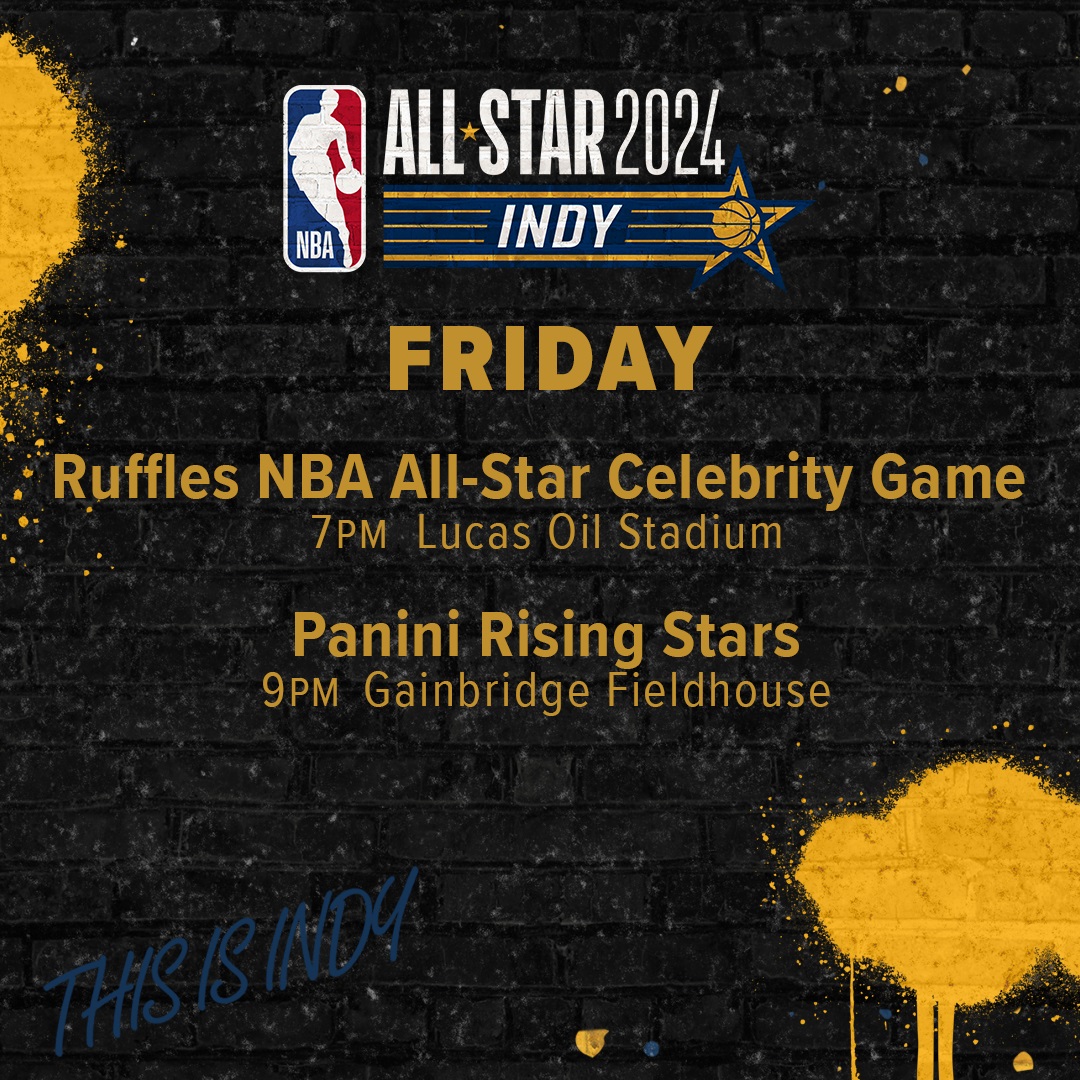 WTHR.com on X: Today's big events for NBA All-Star Weekend include  celebrities and up-and-coming players! 🏀    / X