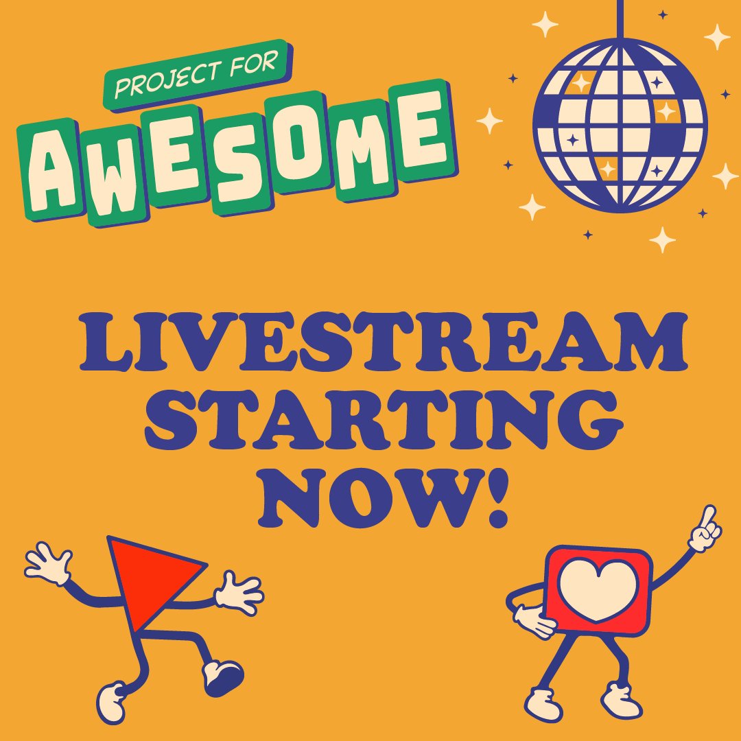 IT'S HAPPENING!🥳 P4A starts NOW at projectforawesome.com/live