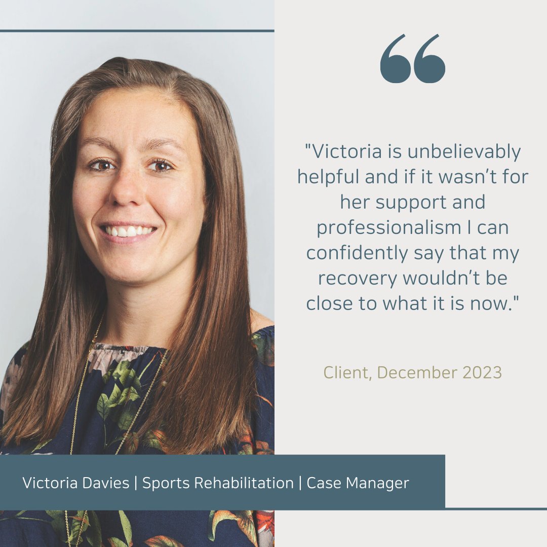 #FeelGoodFriday Our case managers are here to help clients and families rebuild their lives following a catastrophic injury. Learn more about Victoria's experience supporting those following complex orthopaedic injuries and conditions: ow.ly/5vv350QCXFP #casemanagement