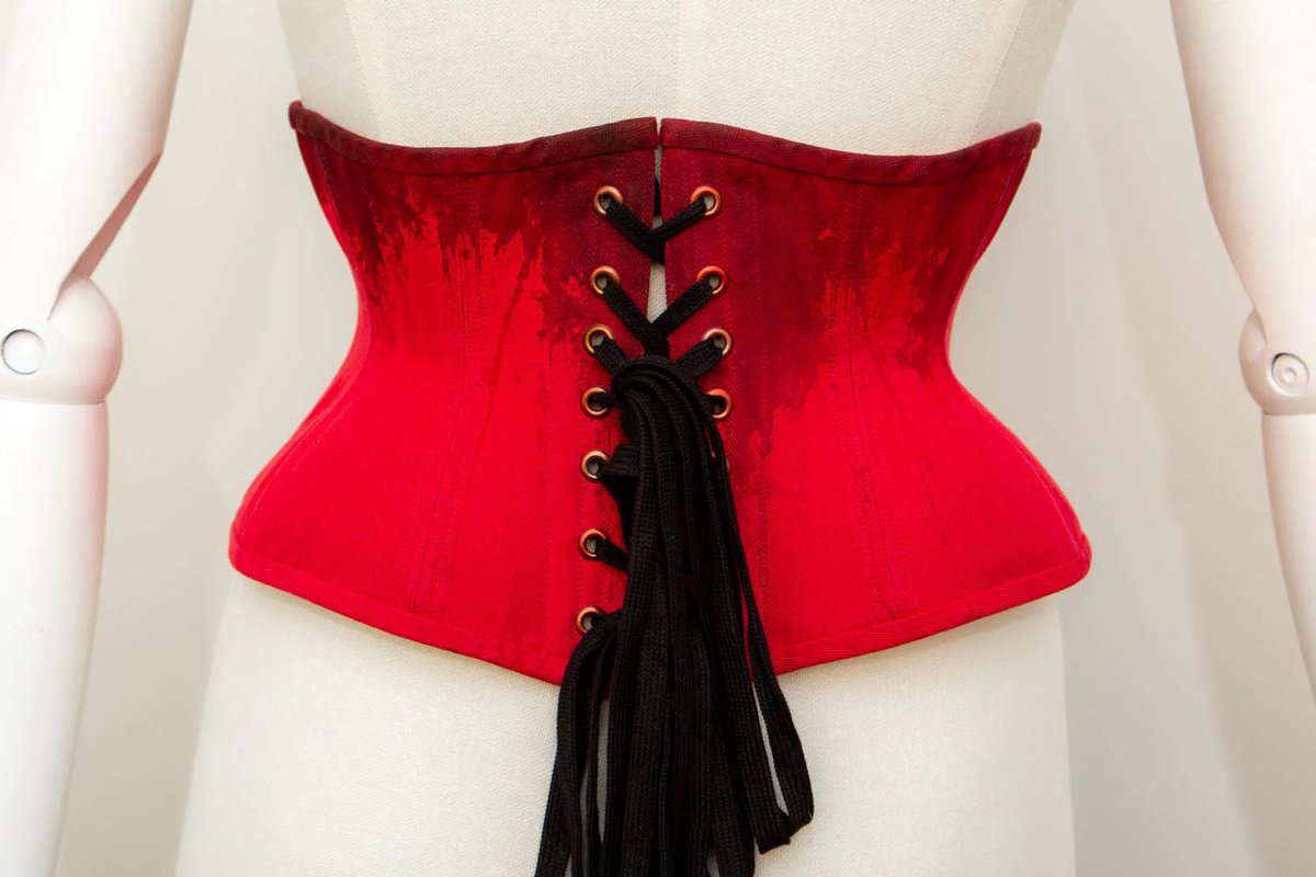 Historical Velvet Corset: Edwardian Overbust Corset. Steelbone