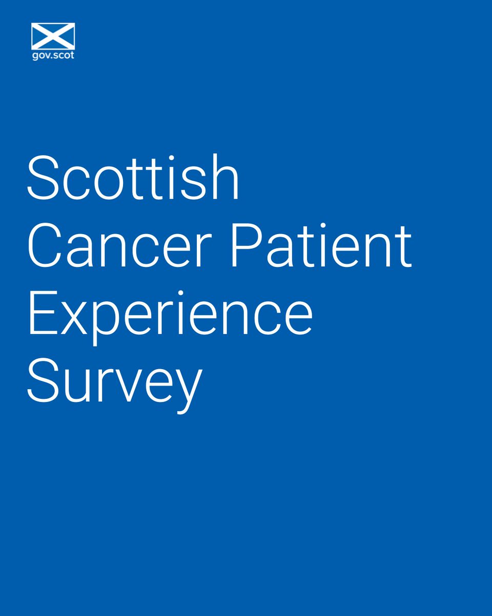 📣Our Scottish Cancer Patient Experience Survey, in partnership with @macmillancancer, asks about patients' experience of their cancer care, from thinking that something might be wrong to the support they received after diagnosis and treatment.