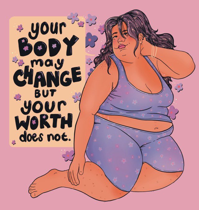 liberaljanee's tweet photo. Your body may change but your worth does not. https://t.co/L9ket6AS7s