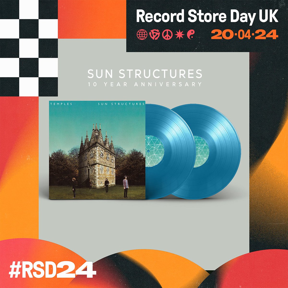 HAPPY 10 YEAR ANNIVERSARY SUN STRUCTURES • to celebrate we’re releasing a special edition double LP with mirror board sleeve & bonus downloadable content for @RSDUK on APRIL 20th • @heavenlyrecs