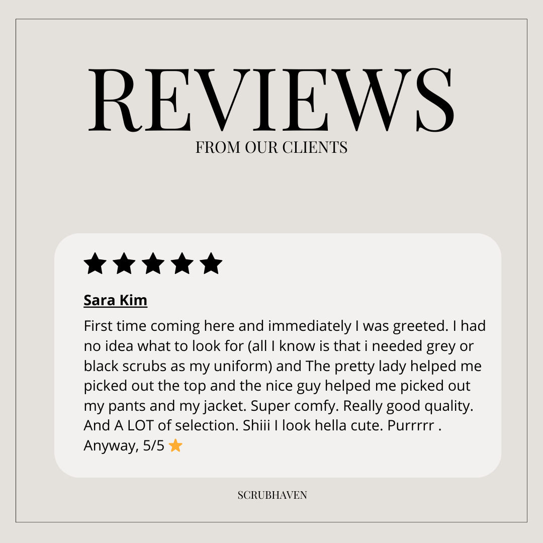 A happy customer raves about the amazing selection and how cute they look in their new outfit! 😊 #CustomerReview #FashionFavorites #StylishSelections #FeelingCute #ShoppingFun #scrubhaven #womanowned
