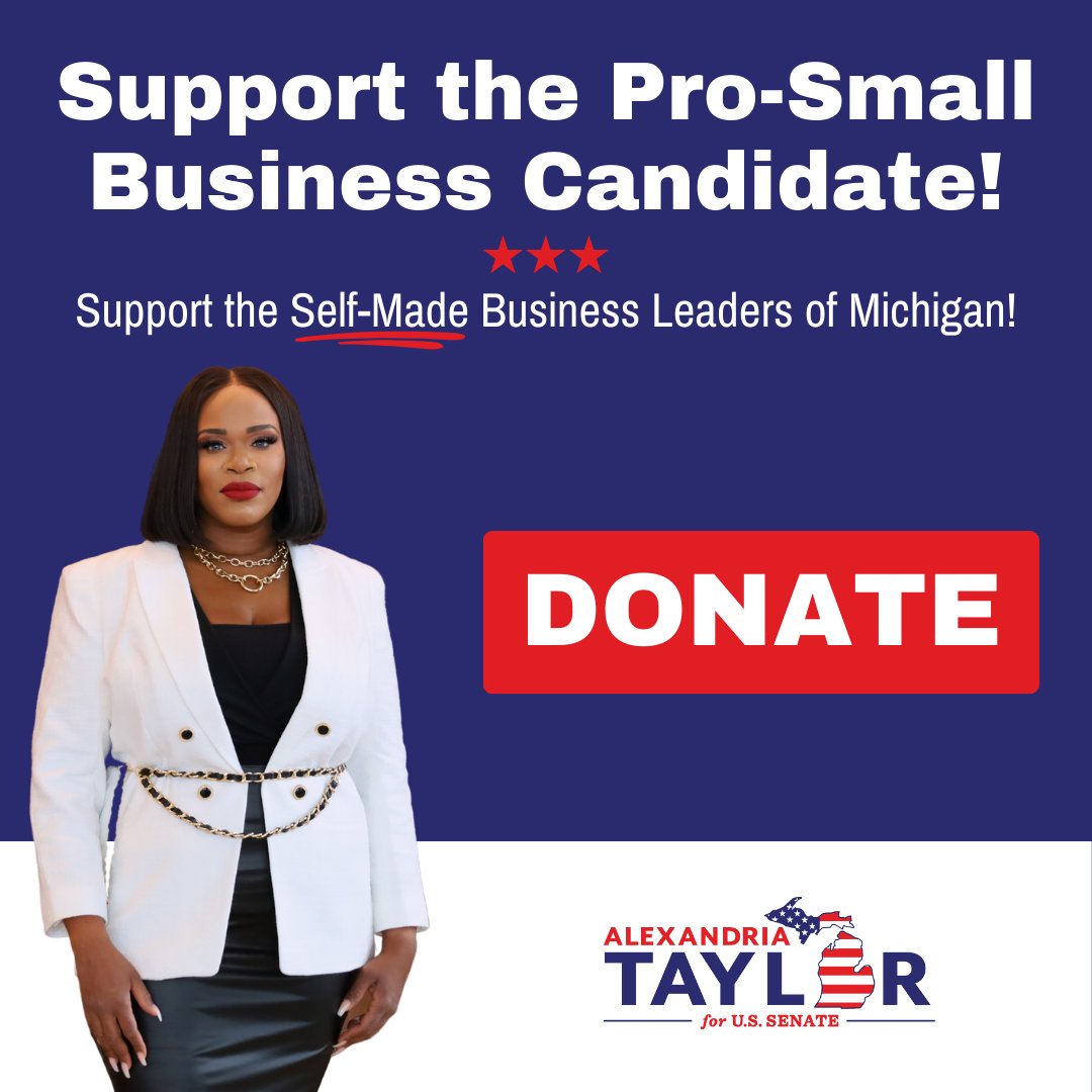 Small businesses are the backbone of Michigan's economy, driving innovation and creating jobs in our communities. I know the countless hours Michigan business owners have put in to achieve the American Dream, and I plan to support them as your next Senator. #MichiganJobs