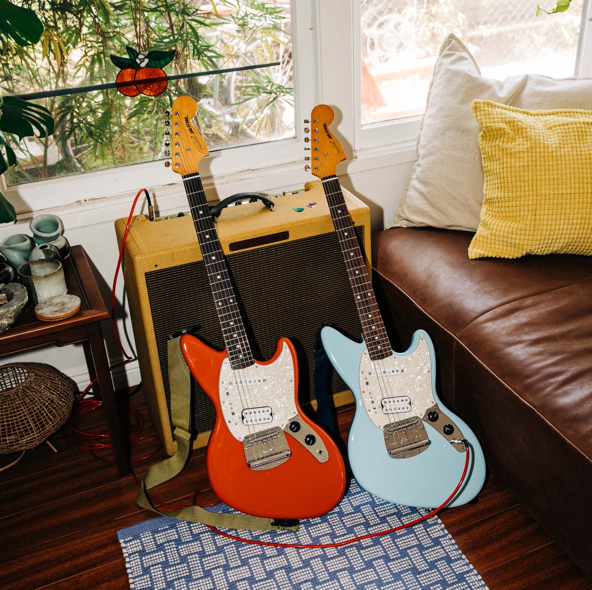 Gear up for the long weekend! Save 20% on Kurt Cobain Jag-Stang and Squier Classic Vibe Series plus Player Series guitars and basses during our President's Day Sale. Shop now: bit.ly/49cYORg