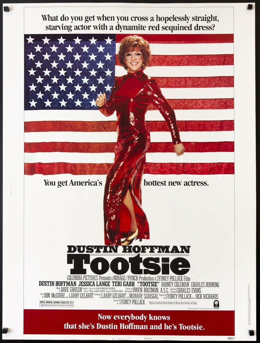 Coming to #4KUltraHD 

Directed by #SydneyPollack 

Starring #DustinHoffman, #JessicaLange and #BillMurray 

Tootsie (1982)  

#FilmTwitter #Cinema #1980s