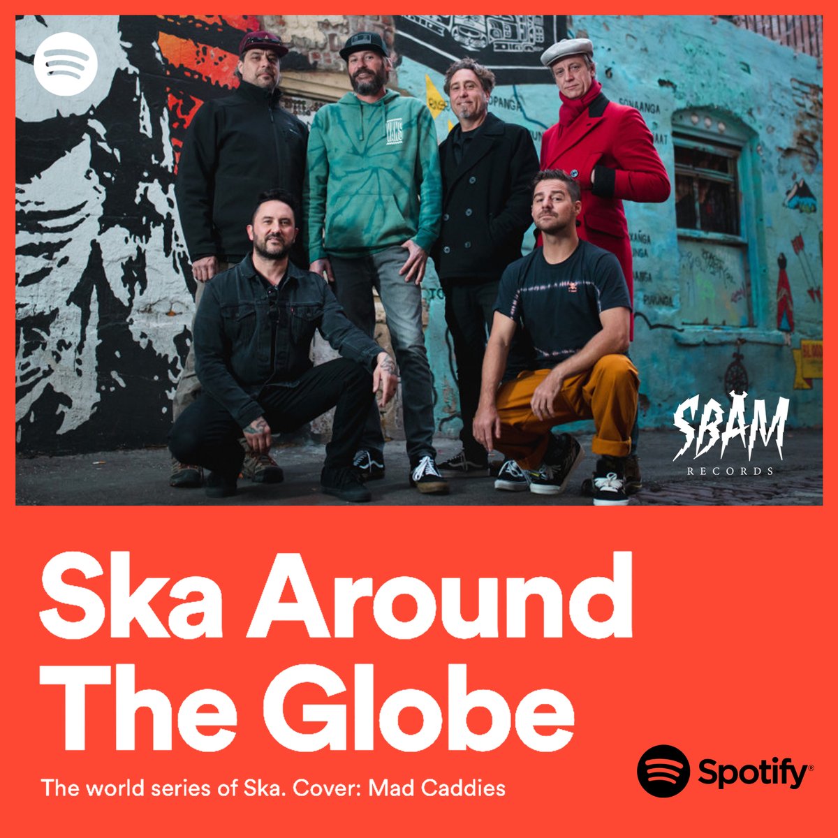 Being on the cover of „Ska Around The Globe“ and having two songs in their playlist? Not bad at all! 🤘 Head over and listen to „Baby“ and „Palm Trees and Pines“ here: „Arrows Room 117“ will be released on March 15. Pre-order it here: shop.sbam.rocks #madcaddies #sbam