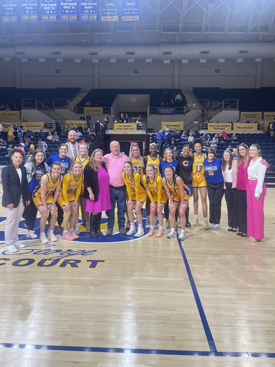 Big shout out to our amazing guest coaches and cancer survivors, Kimberly Adams and Ron Hoelle, last night for Cancer Awareness game vs CU! 💗💗