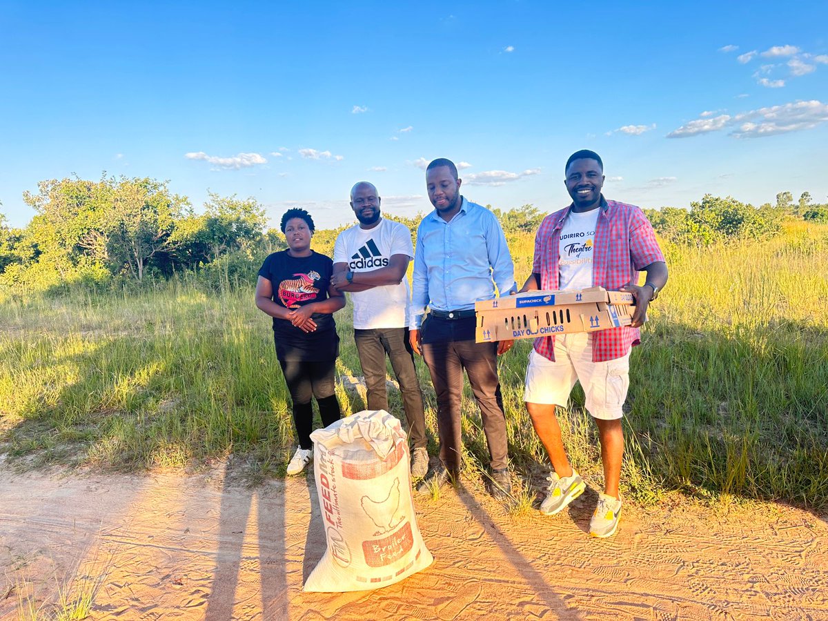 villageadv's tweet photo. Today we initiated our broiler empowerment project for our Constituency.  Three areas done. Poverty is our enemy today , the little we can do is to help our people . Many thanx to @chigumbu_ &amp; @valezinhumwe for the company in the village today  
#Villageagenda https://t.co/OxfCSUJpNL