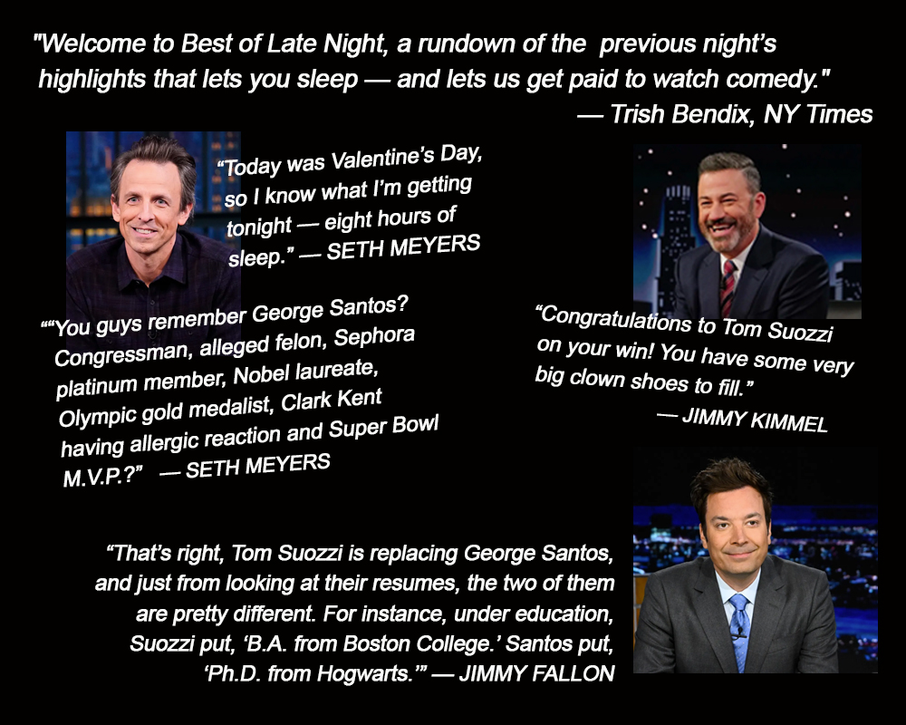 Best of Late Night! Just a few of the week's best snips & quips from late night TV. loom.ly/6SUb1VM Thanks to #TrishBendix and #TheNewYorkTimes #LOL