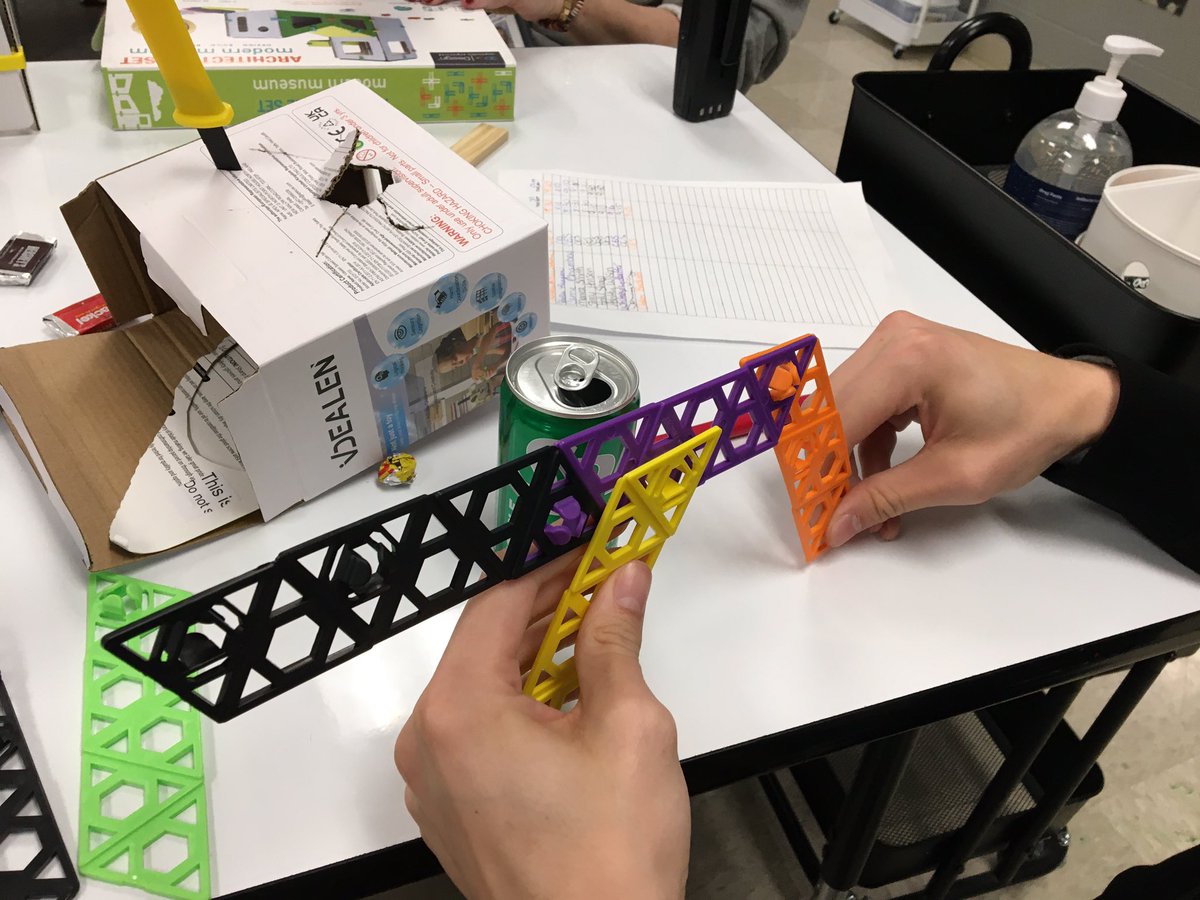 dailystem's tweet photo. Remember teachers… if you put random building supplies on your desks, kids will naturally build &amp; create &amp; learn. 
Same goes for teachers at a PD session!
#DailySTEM https://t.co/gYg2fiIQRs