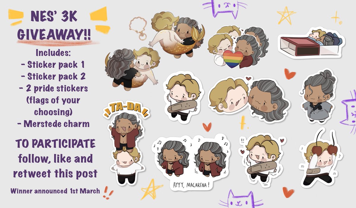 thehideoutt's tweet image. THANK YOU GUYS FOR 3K FOLLOWERS!! 🎉🎉
thought I’d do something fun to celebrate so I’m doing a giveaway :D
to enter:
- follow me
- like this post
- retweet this post
winner will be announced on March 1st!