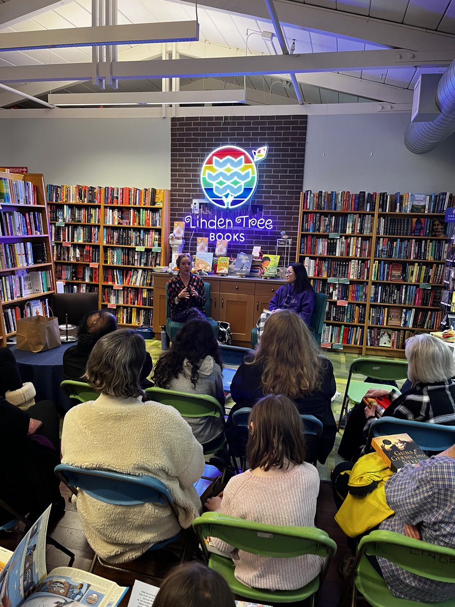 MargaretGreania's tweet image. Had a lovely time at @grubreport&apos;s launch party @LindenTreeBooks! There was great conversation with @JoannaHoWrites, delicious cinnamon treats, and friends @kristiwrite and @ChristineNEvans. Already knee deep in the book, and it&apos;s SO good!