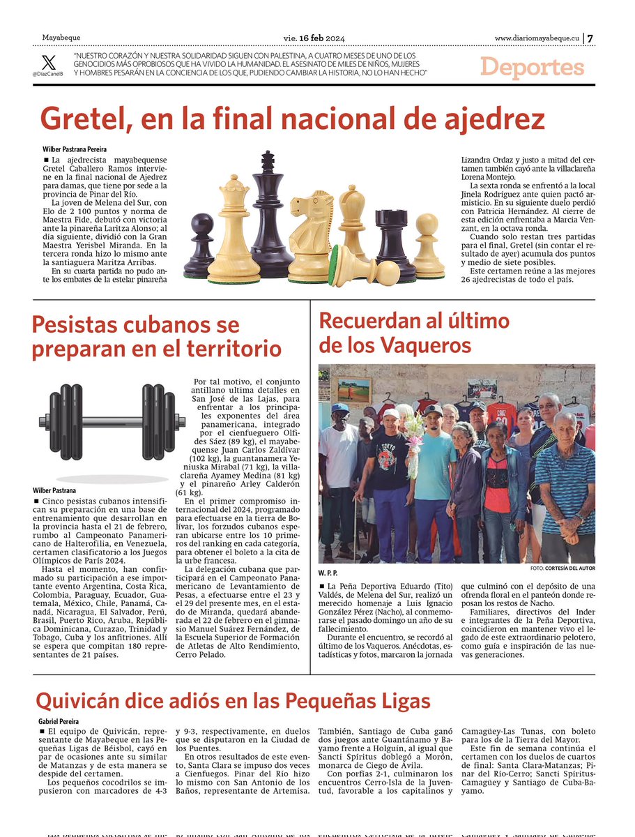 DiarioMayabeque's tweet photo. Más de la edición No. 6 de nuestro #DiarioMayabeque en este 2024. Para #QueNadieQuedeAtras
#JuntosPorMayabeque https://t.co/o1ybhH53DV