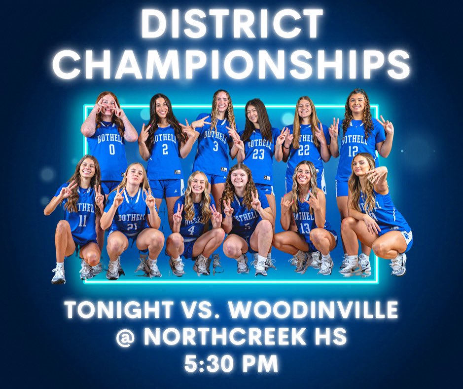 🚨It’s District Championship Game Day 🚨

Your #bhsladycougs are in the District Championship game tonight vs. Woodinville @ Northcreek HS at 5:30 pm!

Let’s continue our amazing support by packing the stands and bringing the noise!! Go Cougs!!