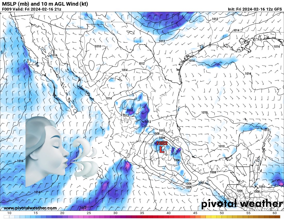 InfoMeteoro's tweet photo. 🟣ADVERTENCIA VIERNES: SE FORTALECE #TiempoInvernal 

🌧️LLUVIAS mod/fuertes (granizo ocasional) Sin, Nay, Jal, Dgo, Zac, Ags, SLP, Coah, NL, Tamps, Col, Mich, Gto, Qro, Hgo, Ver, EdoMex
❄️Nieve altitud >3000 m

🥶Frío/fresco 5-15ºC noreste, occidente, Bajío
😅Templado/caluroso 20-30ºC centro, noroeste, oriente
🥵Caluroso 32-42ºC Pacífico sur y sureste

🌬️RÁFAGAS
40-70 km/h Zac, Ags, SLP, Mich, Gto, QRo, Hgo, EdoMex, Gro, Mor, CDMX, Pue, Tlax, Oax.