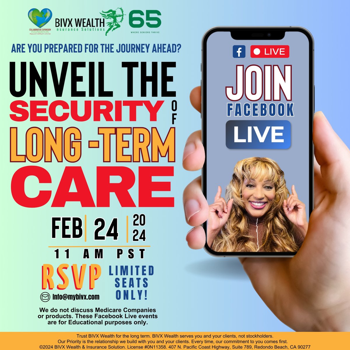 mybivx's tweet image. 🌟 Seniors and soon-to-be 65ers, are you ready for an adventure filled with assurance and excitement? 🌟
🎉 Engage and Win Big: Follow, Like, and Tag 3 friends for your shot at triumph! 
(Links on the comment section)

#BIVX #Secure65HealthPlans  #FBLiveEvent #JoinUs