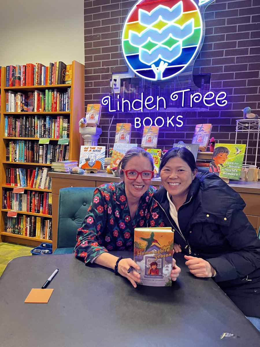 MargaretGreania's tweet image. Had a lovely time at @grubreport&apos;s launch party @LindenTreeBooks! There was great conversation with @JoannaHoWrites, delicious cinnamon treats, and friends @kristiwrite and @ChristineNEvans. Already knee deep in the book, and it&apos;s SO good!
