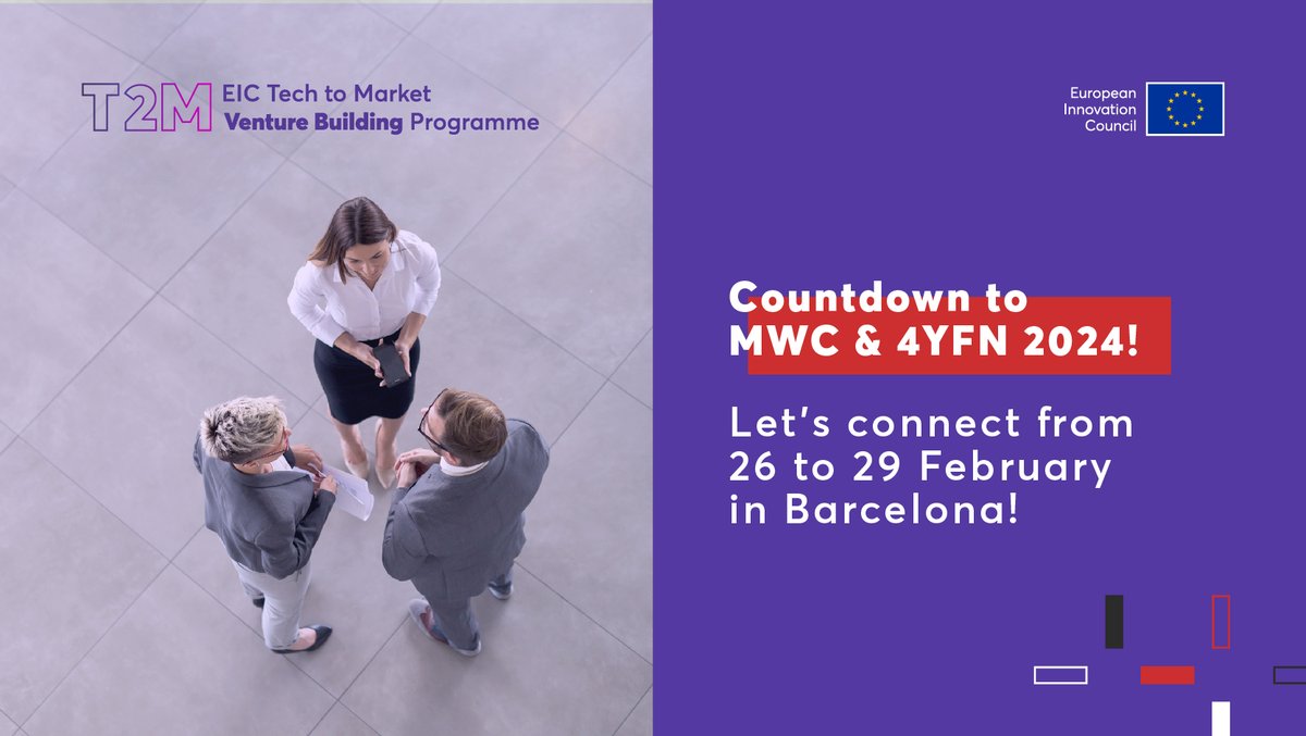 📣 We’re happy to announce that <a href="/Endo_Solve/">EndoSolve</a> will be at the MWC &amp; 4YFN 2024 – the largest and most influential connectivity event! 💡
Meet us and get to know our technology from 26 to 29 February in Barcelona!  🙌
eic.eismea.eu/community/stor… #EICatMWC2024 #EUeic