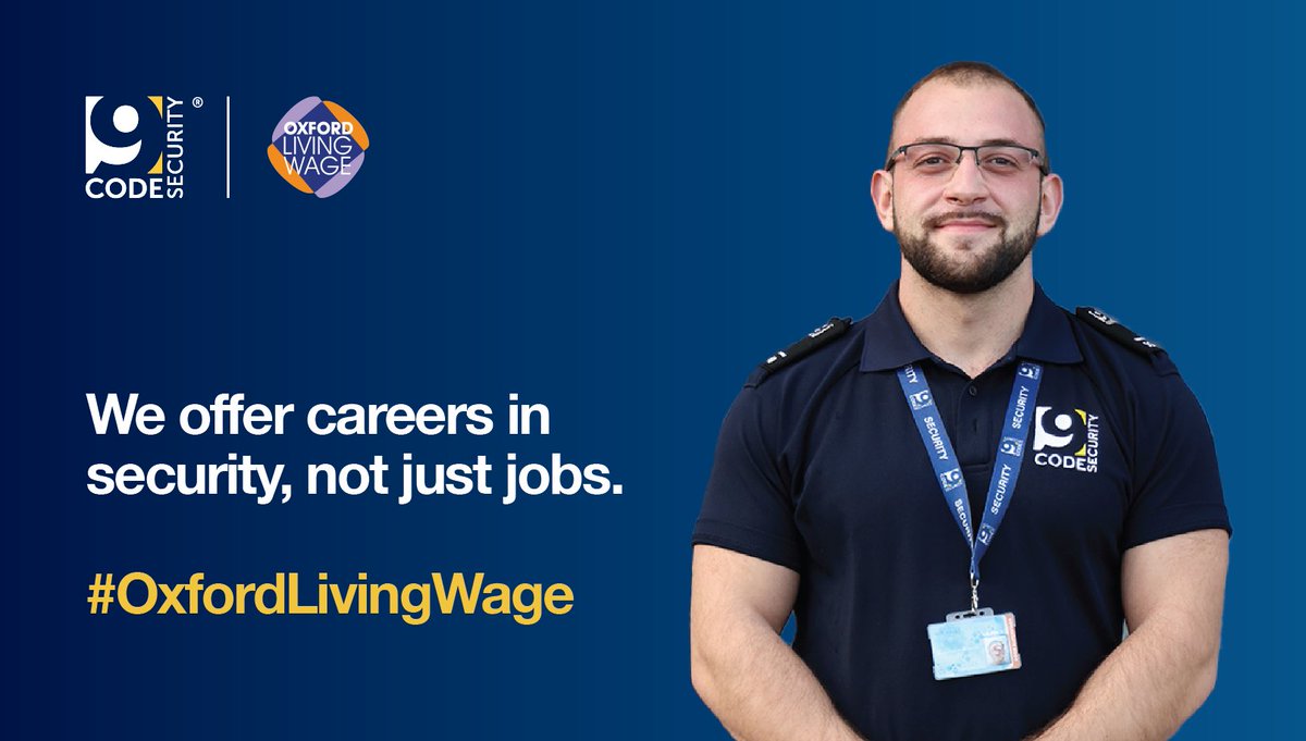 Paying the #OxfordLivingWage is not just a commitment; it's our way of saying 'thank you' to our incredible security officers. When they're happy, our clients are happy too! Join us in making Oxford a fair and thriving city. 🙌🤗 #OxfordLivingWage

@OxfordCity 
#oxford #security