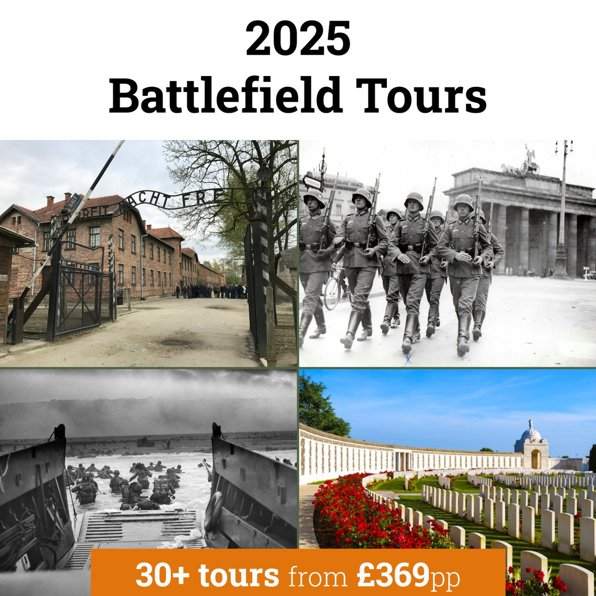 There’s something to suit all interests in our 2025 battlefield tour collection. Featuring WW1, WW2 and a range of other campaigns, join our knowledgeable Specialist Guides for an informative and rewarding experience. Browse today >> ow.ly/ZFie50QCCuK+