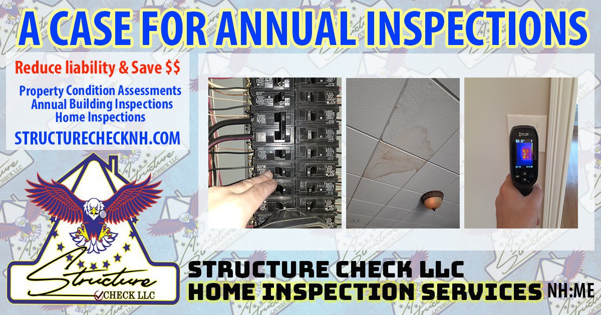 CheckStructure's tweet image. A case for annual building inspections and property condition assessments. 
structurechecknh.com/building-inspe…

#PropertyManagement #commercialrealestate  #homeowners #realestateinvesting #realestateagent 
#homeinsurance #RiskManagement