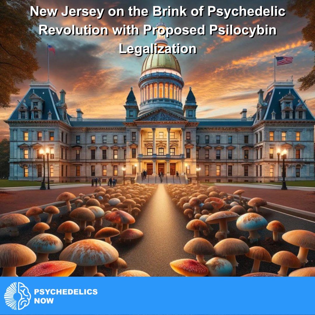Psychs_now's tweet photo. Discover how New Jersey is leading the charge towards psychedelic reform with the "Psilocybin Behavioral Health Access and Services Act." 

 -For the full story, website details In Profile Description  

#PsychedelicsNow #PsychedelicNews #NewsNow https://t.co/HEvhGLm7J7