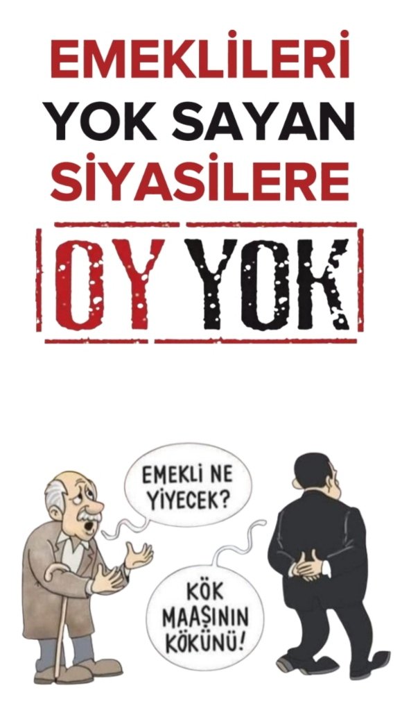 Sadaka niteliğinde açıklanan #Emekli Bayram İkramiyesini asla kabul etmiyoruz.

#Emekliye3binTLSadaka
#EYTnin5BinKısmiMücadelesi

<a href="/RTErdogan/">Recep Tayyip Erdoğan</a> <a href="/isikhanvedat/">Prof. Dr. Vedat Işıkhan</a> <a href="/tued_1970/">TÜED - Türkiye Emekliler Derneği</a> <a href="/MHP_Bilgi/">MHP</a>