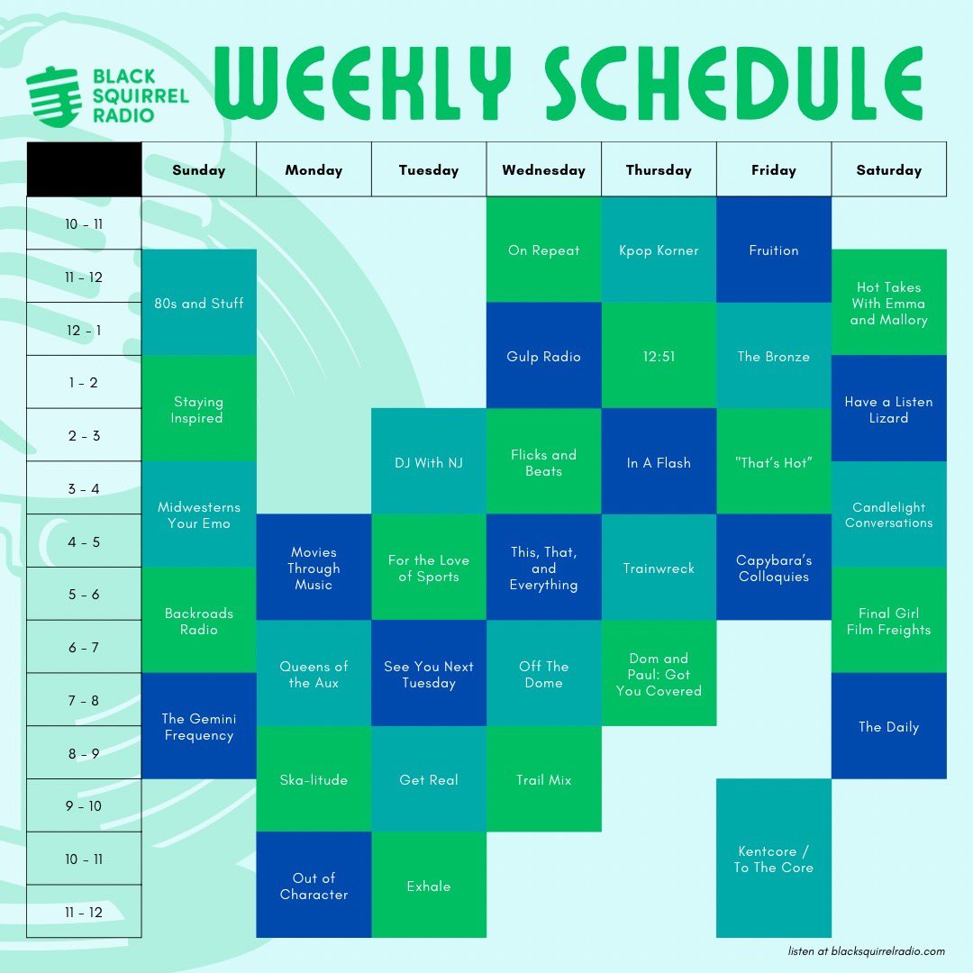Our 2024 Spring Semester schedule. We’ve got an amazing lineup for you this semester and be sure to check out our podcasts through the link in our bio!